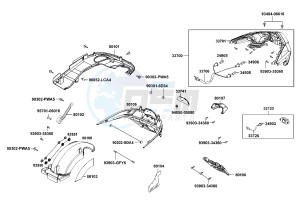 DOWNTOWN 125 I Italy drawing Rear Light Rear Fender