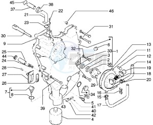 X9 500 drawing Flywheel Cover-Oil Filter