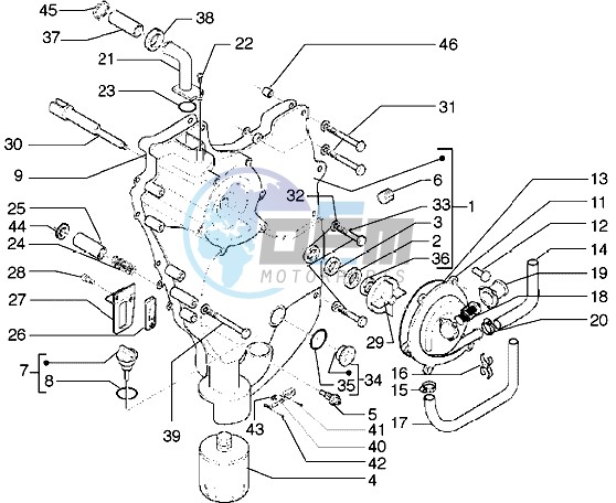 Flywheel Cover-Oil Filter