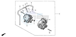 VT750C drawing CARBURETOR (ASSY.)