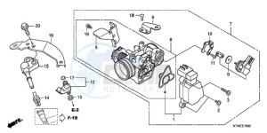 SH300A9 UK - (E / ABS MKH) drawing THROTTLE BODY