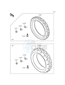 VERSYS 1000 KLZ1000BGF FR GB XX (EU ME A(FRICA) drawing Tires