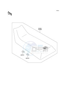 KLF 250 A [BAYOU 250] (A6F-A9F) A6F drawing SEAT