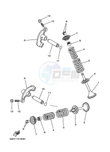 YFM450FWB KODIAK 450 (BJ5K) drawing VALVE