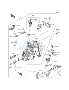 KX250F KX250ZGF EU drawing Throttle