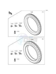 NINJA 250SL ABS BX250BGF XX (EU ME A(FRICA) drawing Tires