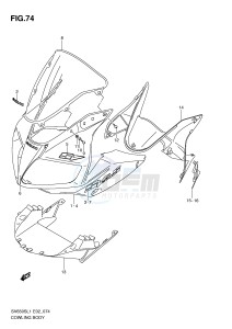 SV650S (E2) drawing COWLING BODY