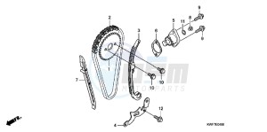 CBF125MD CBF125M UK - (E) drawing CAM CHAIN/TENSIONER