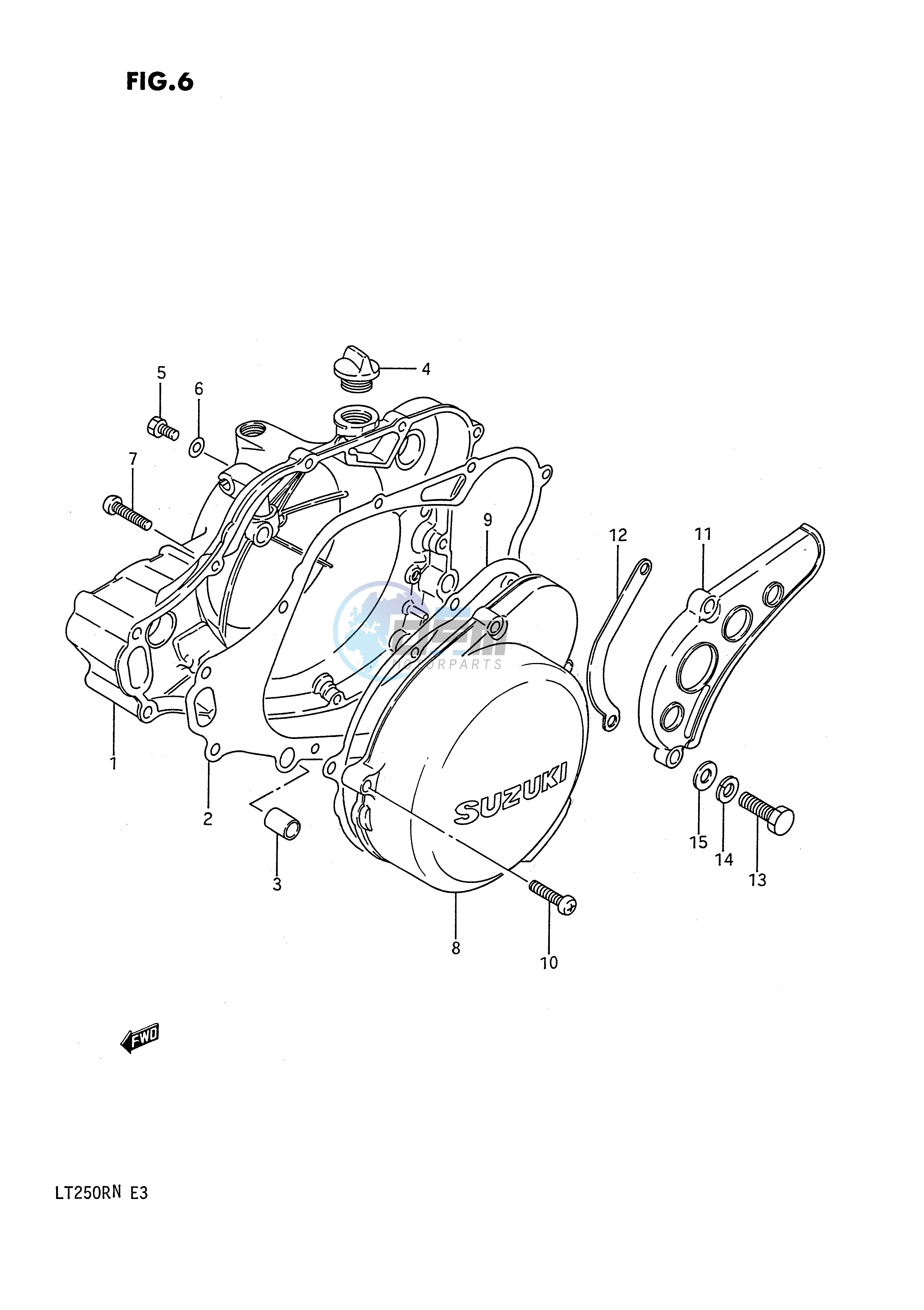 CRANKCASE COVER (MODEL F G)