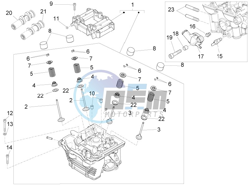 Cylinder head - valves