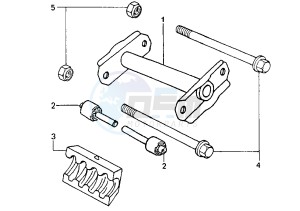 TREKKER - 100 cc drawing SWINGING ARM