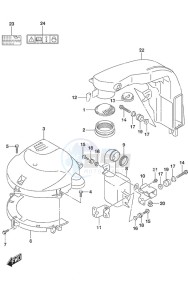 DF 150AS drawing Silencer/Ring Gear Cover