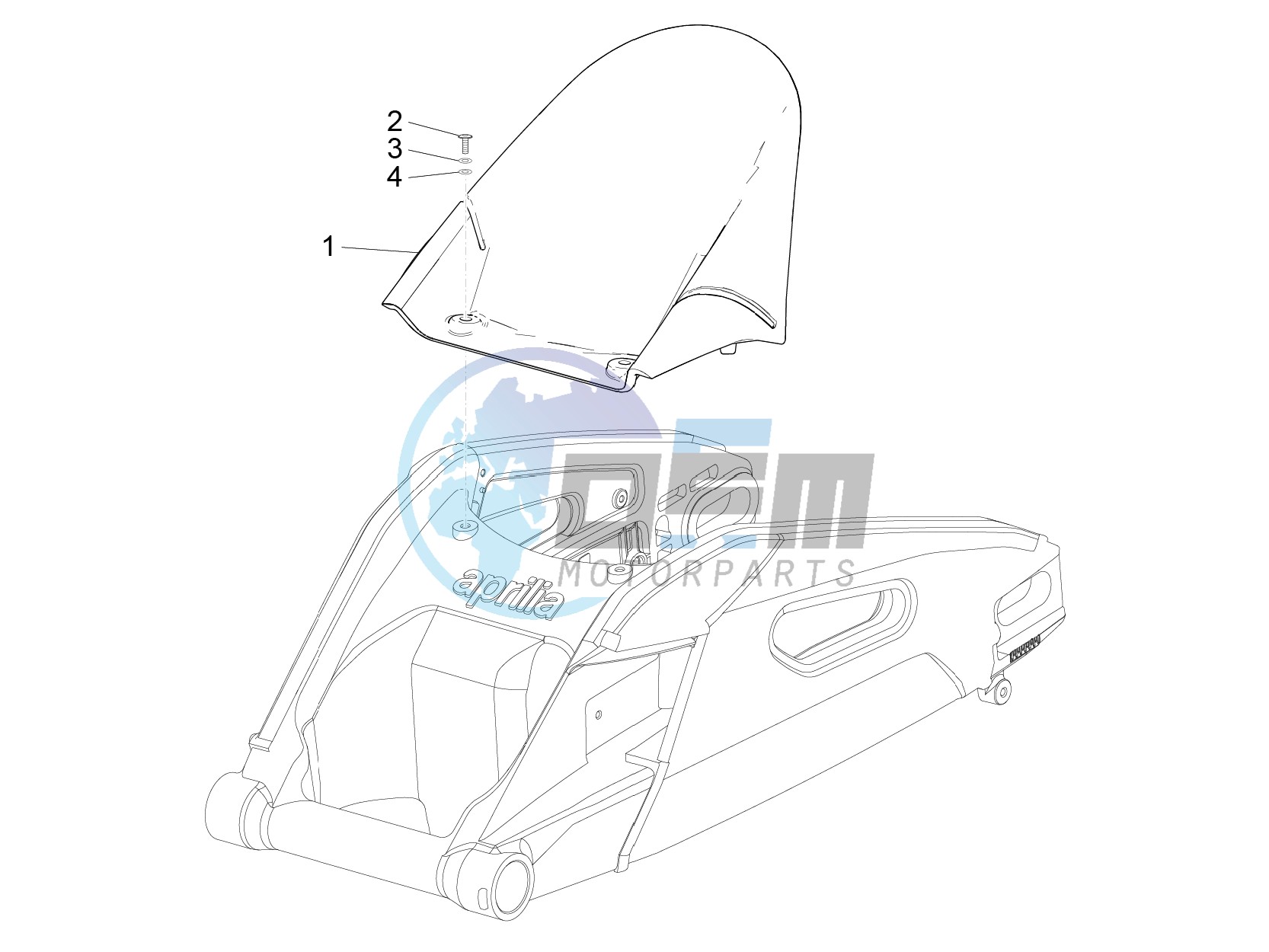 Rear mudguard