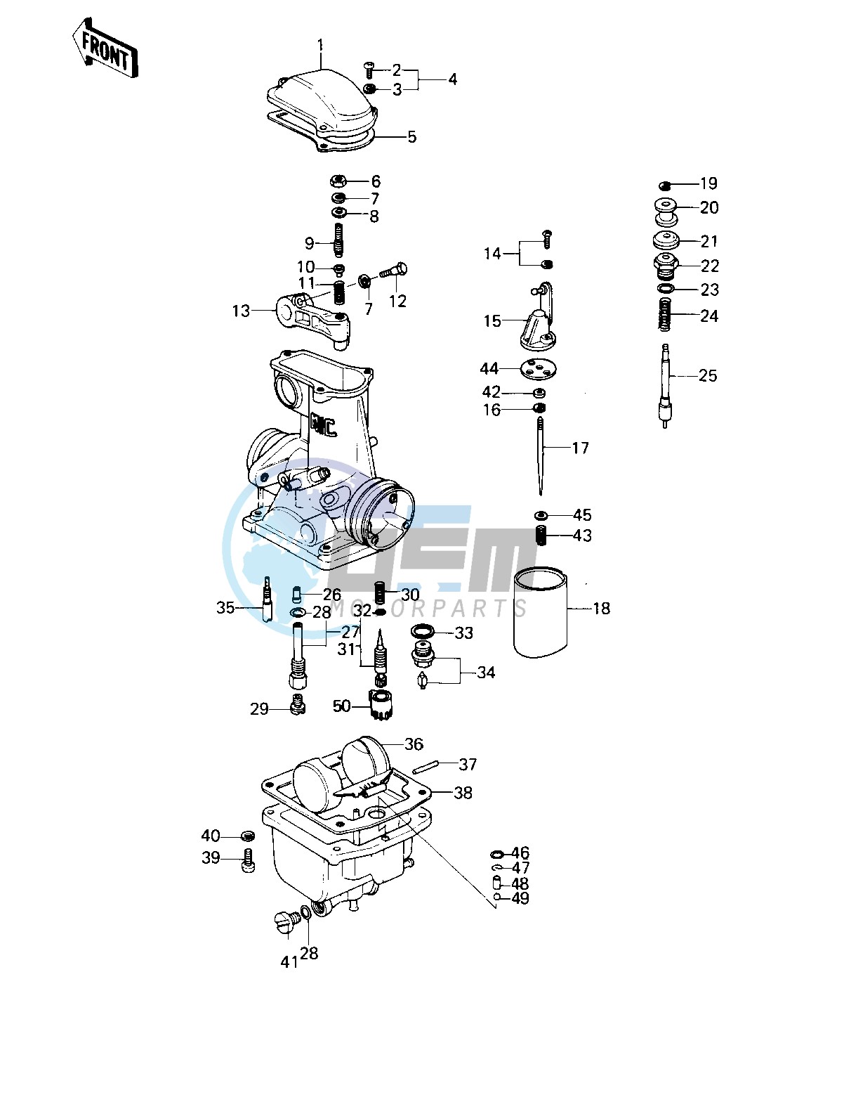 CARBURETOR PARTS -- KZ1000-B3- -