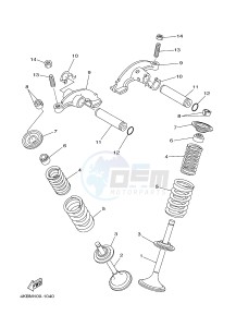 YFM350FWA YFM35FGD GRIZZLY 350 4WD (1NS8 1NS9) drawing VALVE