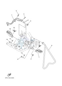 YZ85LW (1SNA 1SNC 1SPA 1SPC) drawing STAND & FOOTREST