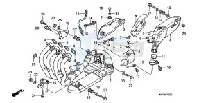 CB600FB drawing EXHAUST MUFFLER