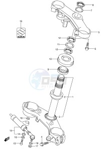 GSX-R600 (E2) drawing STEERING STEM