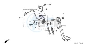 CBR125RW9 Europe Direct - (ED / WH) drawing STAND