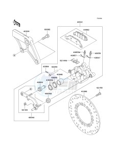 VN 800 C [VULCAN 800 DRIFTER] (C1 CAN ONLY-C2) [VULCAN 800 DRIFTER] drawing REAR BRAKE