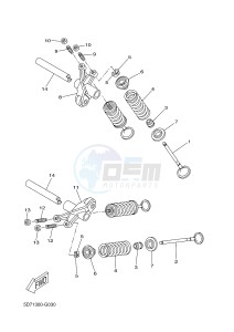 YZF-R125A YZF-R125 ABS R125 (5D7X 5D7X 5D7X 5D7X 5D7X) drawing VALVE