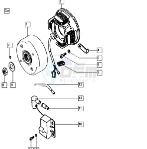 FLEXER_25-45kmh_K4-K7 50 K4-K7 drawing Magneto