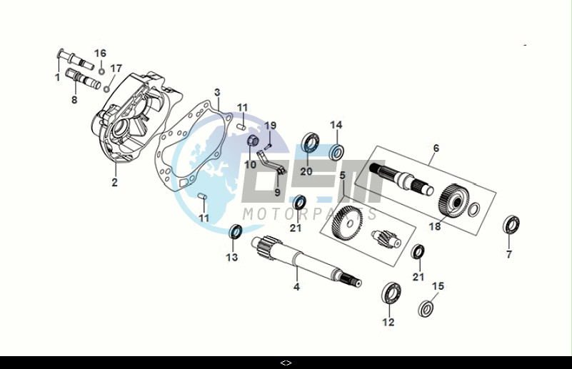 MISSION CASE-DRIVE SHAFT