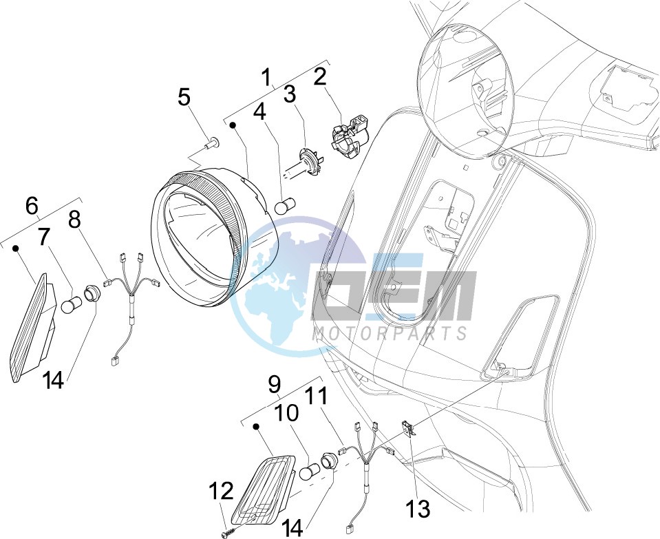 Head lights - Turn signal lamps