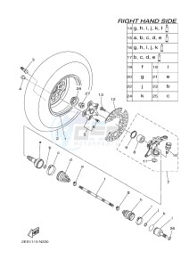 YFM700FWB KODIAK 700 CAMO (B169) drawing FRONT WHEEL 2