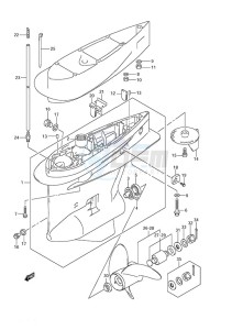 DF 250 drawing Gear Case (C/R)