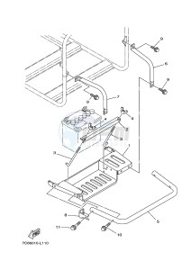 EF6600/E 357 (7C62 7C63 7C63 7C68) drawing BATTERY TRAY