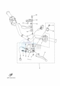 YFZ450R (BKD3) drawing HANDLE SWITCH & LEVER