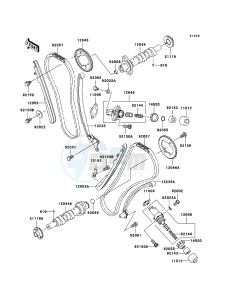 VN1600 CLASSIC TOURER VN1600D6F GB XX (EU ME A(FRICA) drawing Camshaft(s)/Tensioner