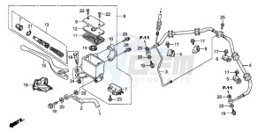 TRX300EX SPORTRAX drawing FR. BRAKE MASTER CYLINDER (TRX300EX'07,'08)