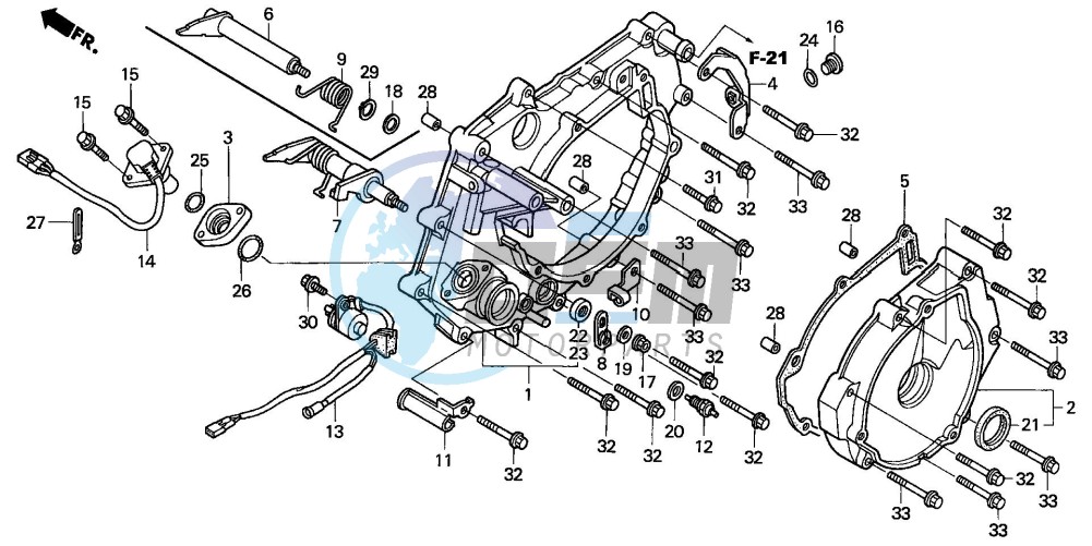 REAR CRANKCASE COVER