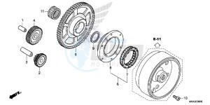 NC750XAG NC750X Europe Direct - (ED) drawing STARTING CLUTCH