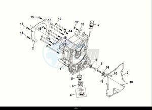 JET 14 125 LC ABS (E5) (XC12WZ-EU) (M1) drawing R. CRANK CASE COVER