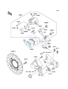 ER-6f ABS EX650D9F GB XX (EU ME A(FRICA) drawing Rear Brake