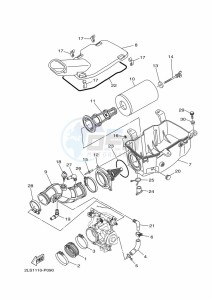 YFM700R YFM70RSSK (2LSV) drawing INTAKE