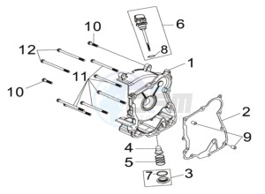 MIO 115 L7 drawing CRANKCASE COVER