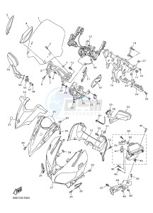 FJR1300A FJR1300-A FJR1300A ABS (B888) drawing COWLING 1