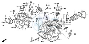 TRX680FA drawing CYLINDER HEAD