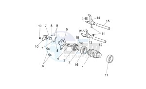 MXV 450 Cross drawing Gear box selector II