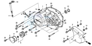 VT125C2 drawing RIGHT CRANKCASE COVER