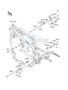 VN 1600 B [VULCAN 1600 MEAN STREAK] (B6F-B8FA) B6F drawing ENGINE MOUNT