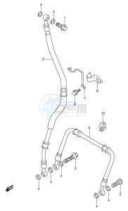 TL1000R (E2) drawing FRONT BRAKE HOSE