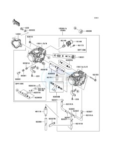 KVF650 4x4 KVF650D8F EU GB drawing Carburetor