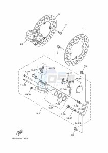 YFM450FWBD KODIAK 450 EPS (BEY1) drawing FRONT BRAKE CALIPER