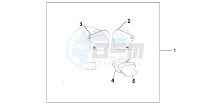 CBR600FR drawing SOFT PANNIERS L/R