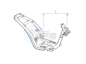 Liberty 125 4t Sport e3 (UK) UK drawing Frame bodywork